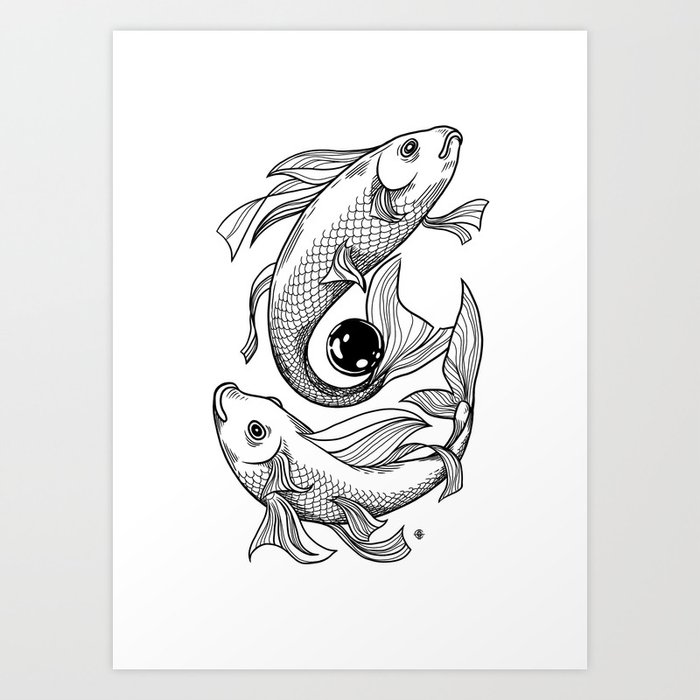 Magic Fish Art Print by oksanase