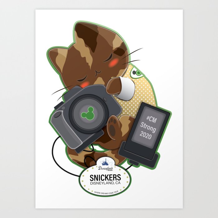 Snickers The Photographer Art Print