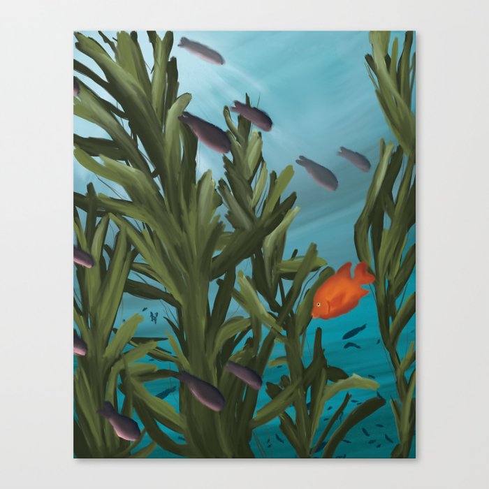 Into the Kelp Canvas Print