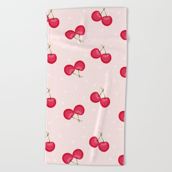 Sweet Cherries Unique Pattern Beach Towel