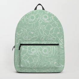 Ava & Charlotte Mint Floral Backpack