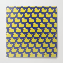 Ducky tie pattern Metal Print