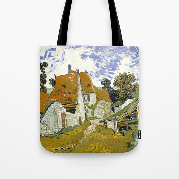Vincent van Gogh "Street in Auvers-sur-Oise" Tote Bag