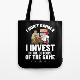 Casino Slot Machine Game Chips Card Player Tote Bag