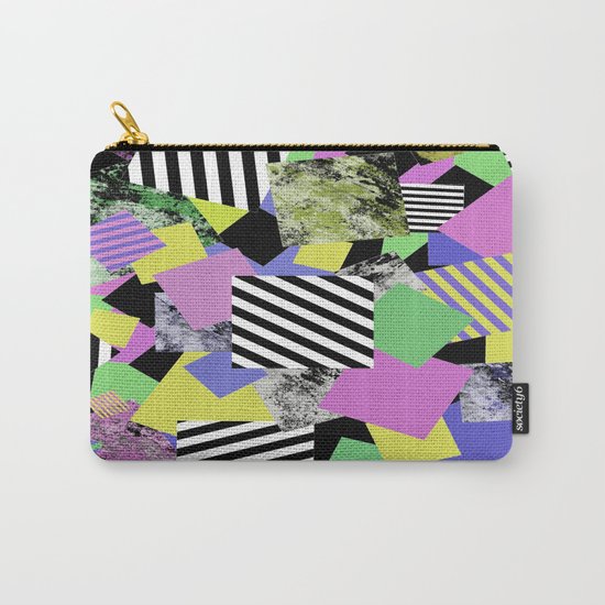 Crazy Squares - Abstract, Geometric Pop Art Carry-All Pouch