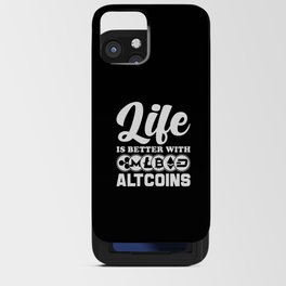 Altcoins Gangster Cryptocurrency Coin Gift iPhone Card Case