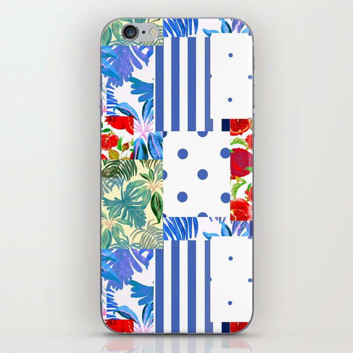 Italian,Sicilian art,patchwork,summer Flowers iPhone Skin