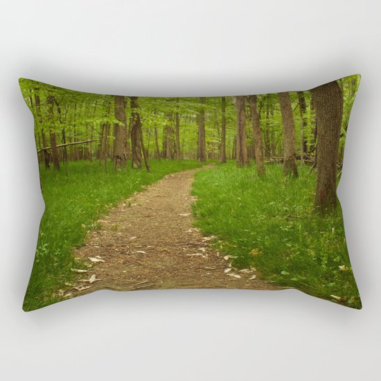 Walk in the Woods II Rectangular Pillow