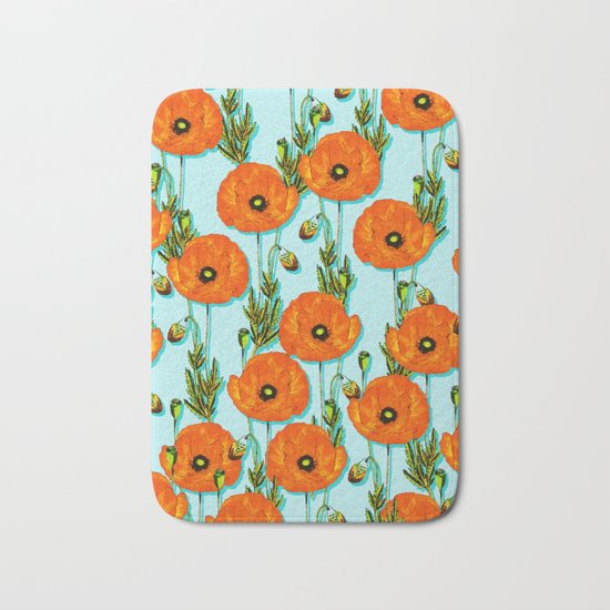 Peonies #society6 #decor #buyart Bath Mat