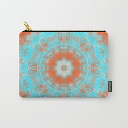 Orange and Blue Mandala painting Carry-All Pouch