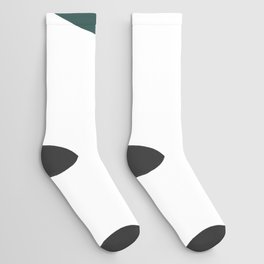 7 (Dark Green & White Number) Socks