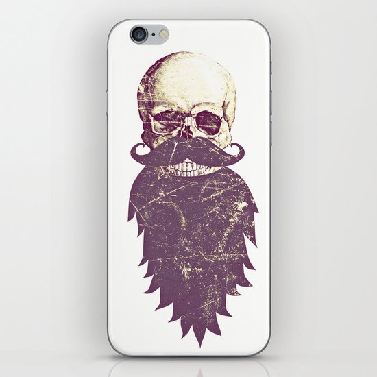 Beard Skull 3 iPhone & iPod Skin