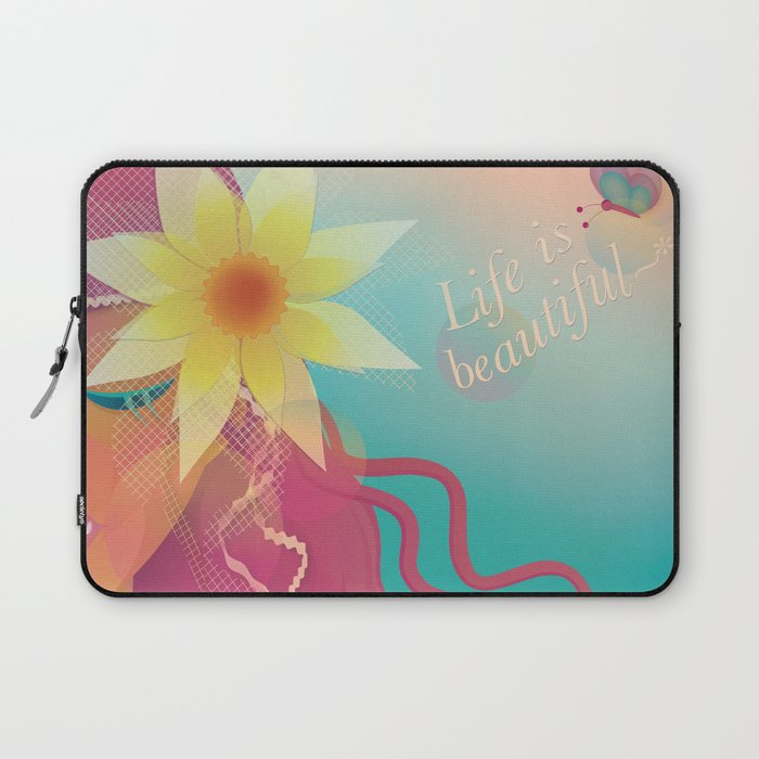 Girl with Pink Hair Laptop Sleeve