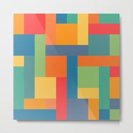 Colorful squares and rectangles Metal Print
