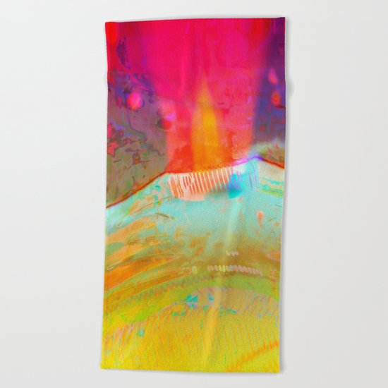 Volcanic Eruption II Beach Towel