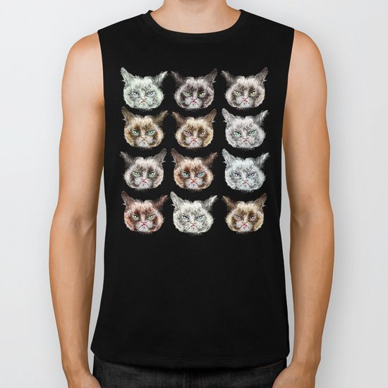 Cats Cats Cats on Red Biker Tank