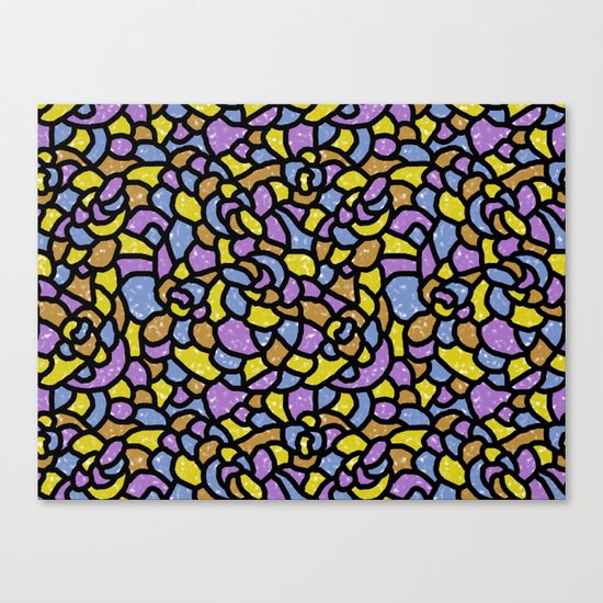 Mosaic Tiles Random Shaped Canvas Print