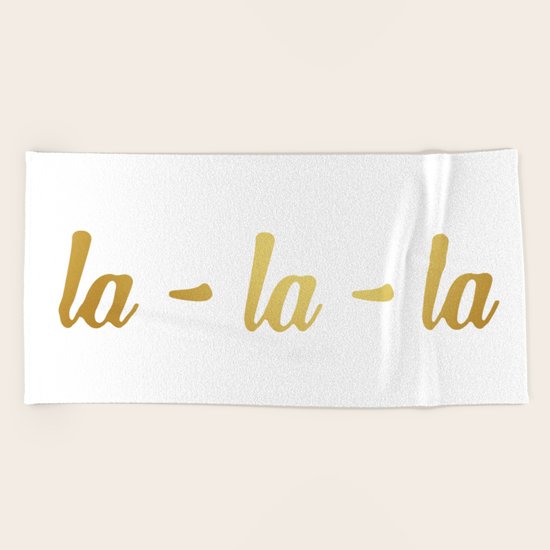la-la-la 2 Beach Towel