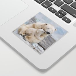 Polar Bear Love Sticker