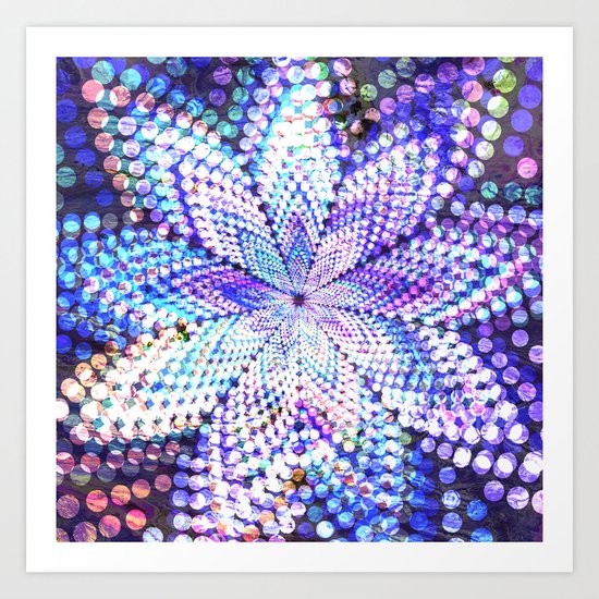 Flower Energy Bokeh Lights Art Print