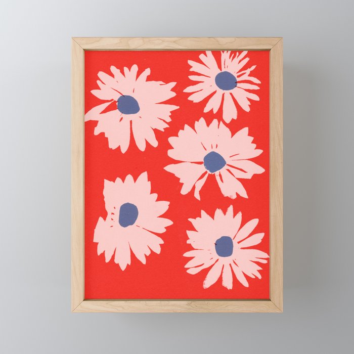 daisies 4 Framed Mini Art Print