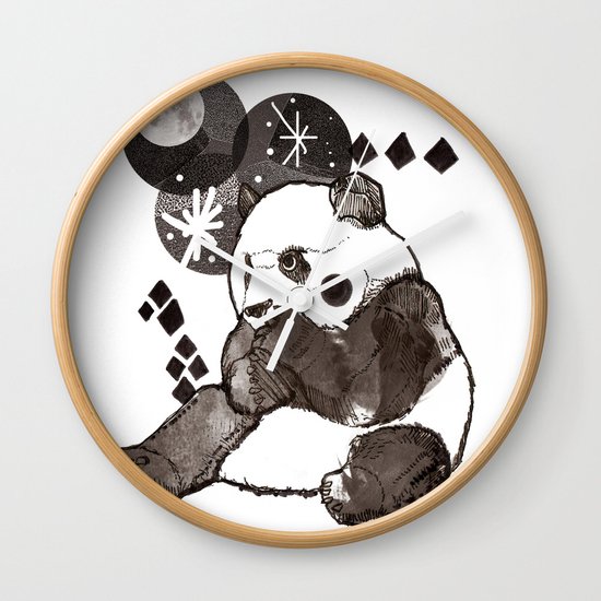 European Panda Wall Clock