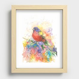 Colorful Bird Recessed Framed Print