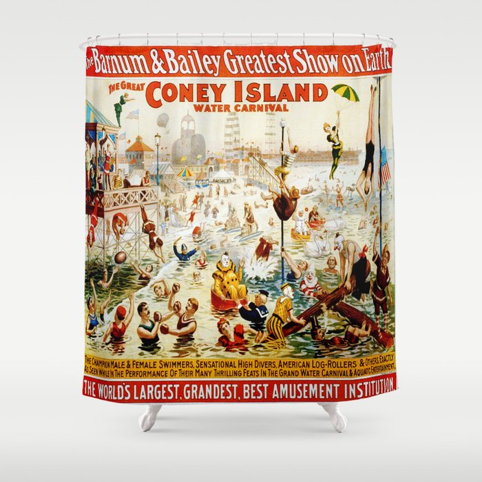 Vintage poster - Circus Shower Curtain