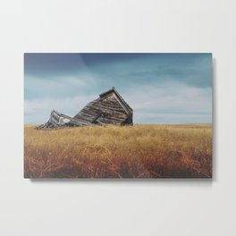 Dust to Dust Metal Print | Ruralexploration, Country, Landscape, Anniebailey, Color, Rurex, Digital, Abandonedfarmhouse, Photo, Abandonedbuilding 