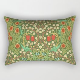 Green Garden Rectangular Pillow