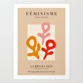 L'ART DU FÉMINISME II — Feminist Art — Matisse Exhibition Poster Art Print