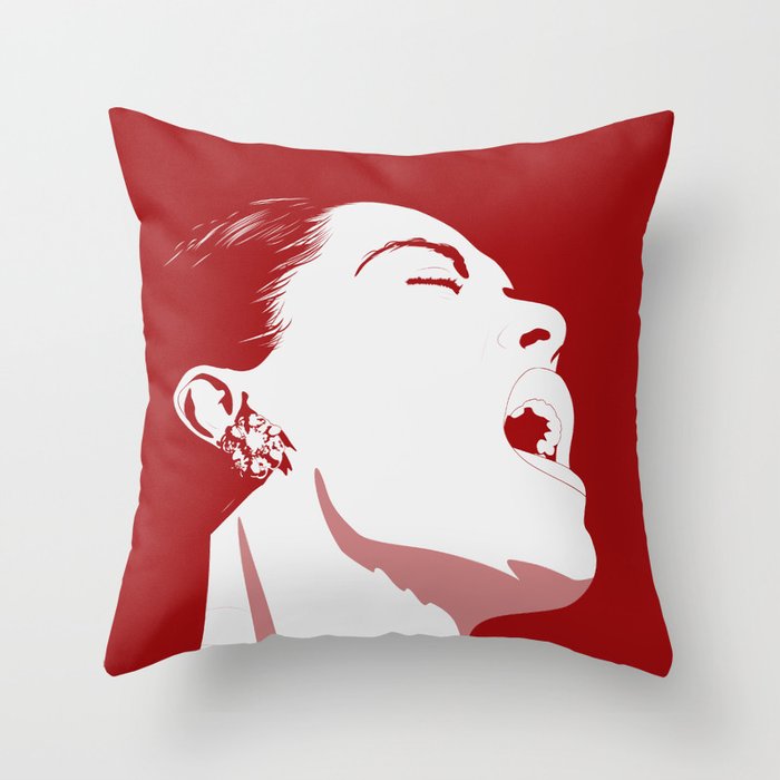 Legend - Lady Day - Billie Holiday Throw Pillow
