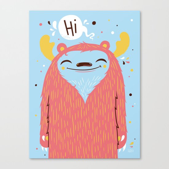 Hi Canvas Print