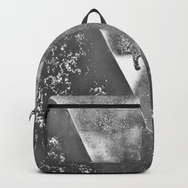 Urban Grunge Style Abstract Light Charcoal Gray Metal Surface (photo of, and digital edits applied) Backpack | Photo, Abstract, Urbangrunge, Industrial, Digital Manipulation, Geometric, Grungy, Charcoal, Gray, Urban 