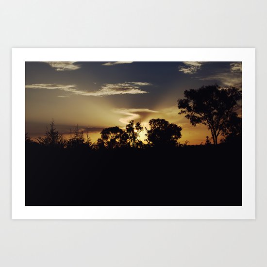 Australian Sunset photo Art Print