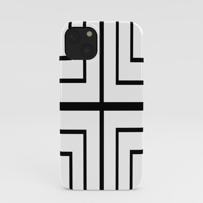Square - Black and White iPhone Case