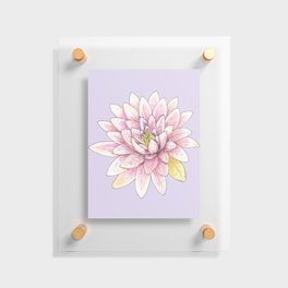Pink Lotus Flower Floating Acrylic Print