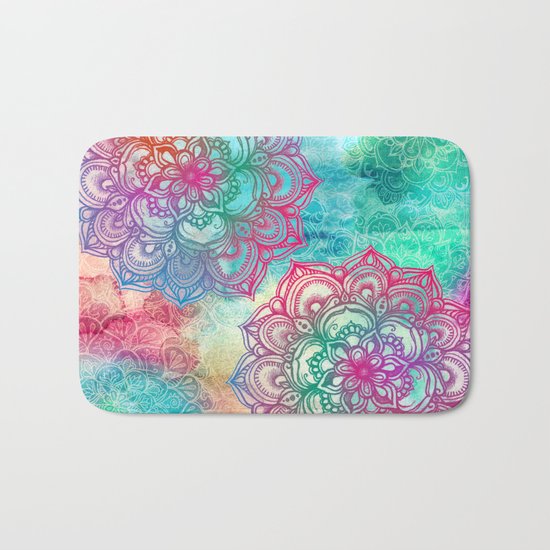 Round & Round the Rainbow Bath Mat