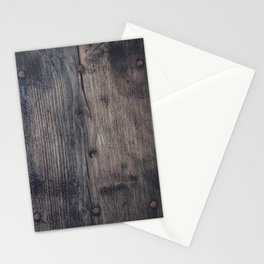 Wood Grain Texture Effect Stationery Card