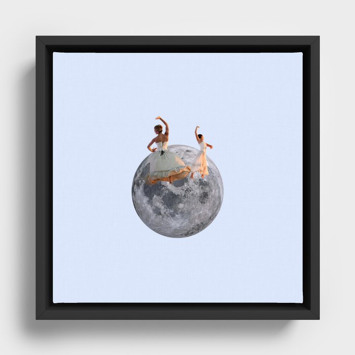 dancing in the moonlight Framed Canvas
