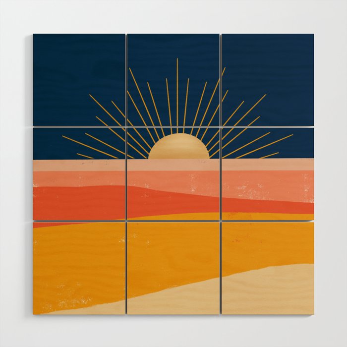Here comes the Sun Wood Wall Art