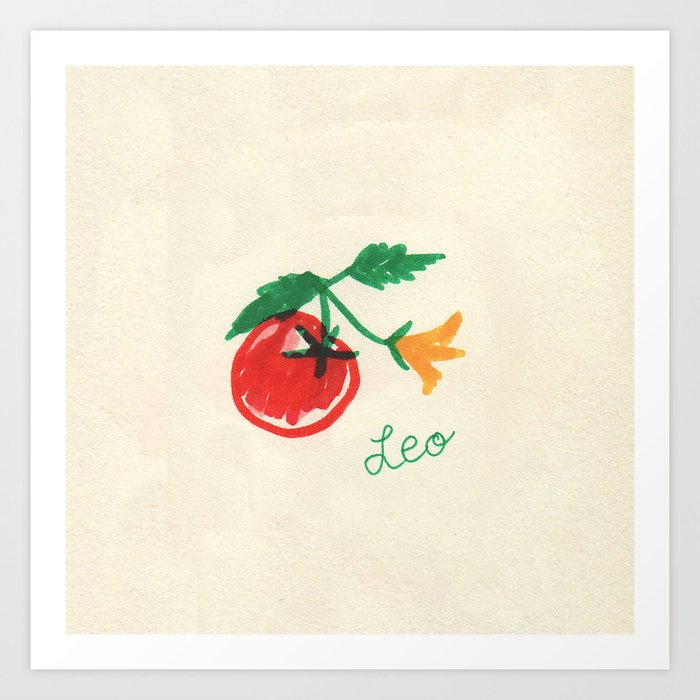 leo tomato Art Print