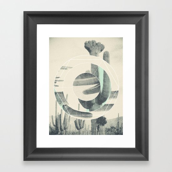 Saguaro Sun Framed Art Print