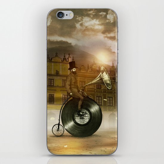 Music Man in the City, by Eric Fan and Viviana González iPhone & iPod Skin