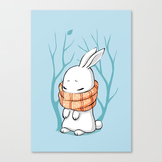 Winter Bunny Canvas Print