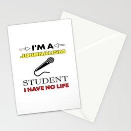 I´M A Journalism Student Stationery Card