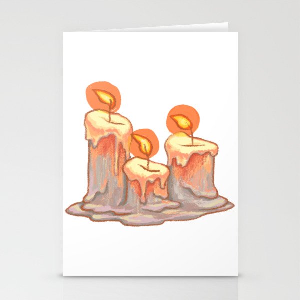 Candle piece Stationery Cards