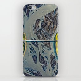 Iceland from the sky iPhone Skin