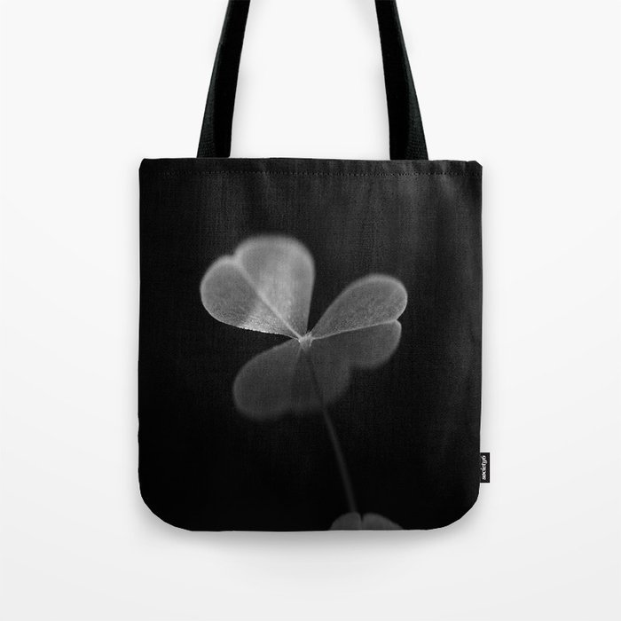 Oxalis in black and white Tote Bag