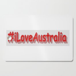 "#iLoveAustralia" Cute Design. Buy Now Cutting Board